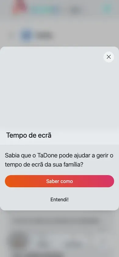 O painel do membro no telemóvel, com cartões e painéis numa única coluna.