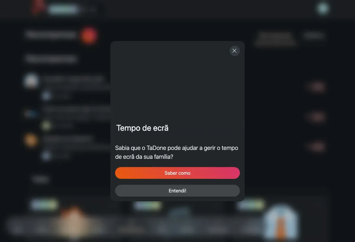 O catálogo de recompensas — cartões com emoji e custo em pontos, agrupados por tipo.