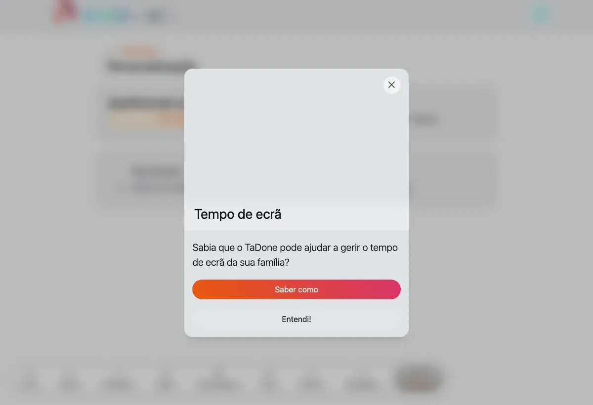 A página de Personalização com o controlo de aparência e o interruptor de chat flutuante.