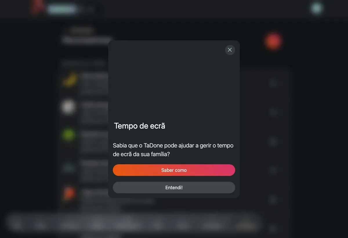 O catálogo de recompensas agrupado por tipo.