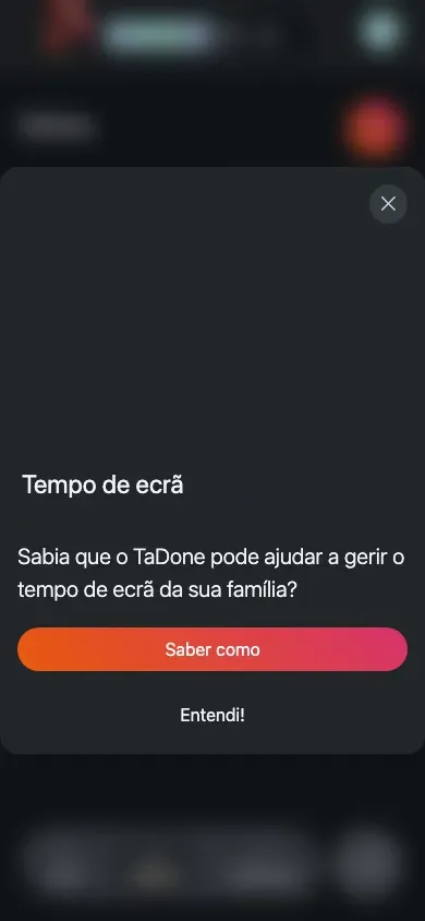 O quadro da rotina no telemóvel, com o paginador de membros com avatares e anéis de progresso.